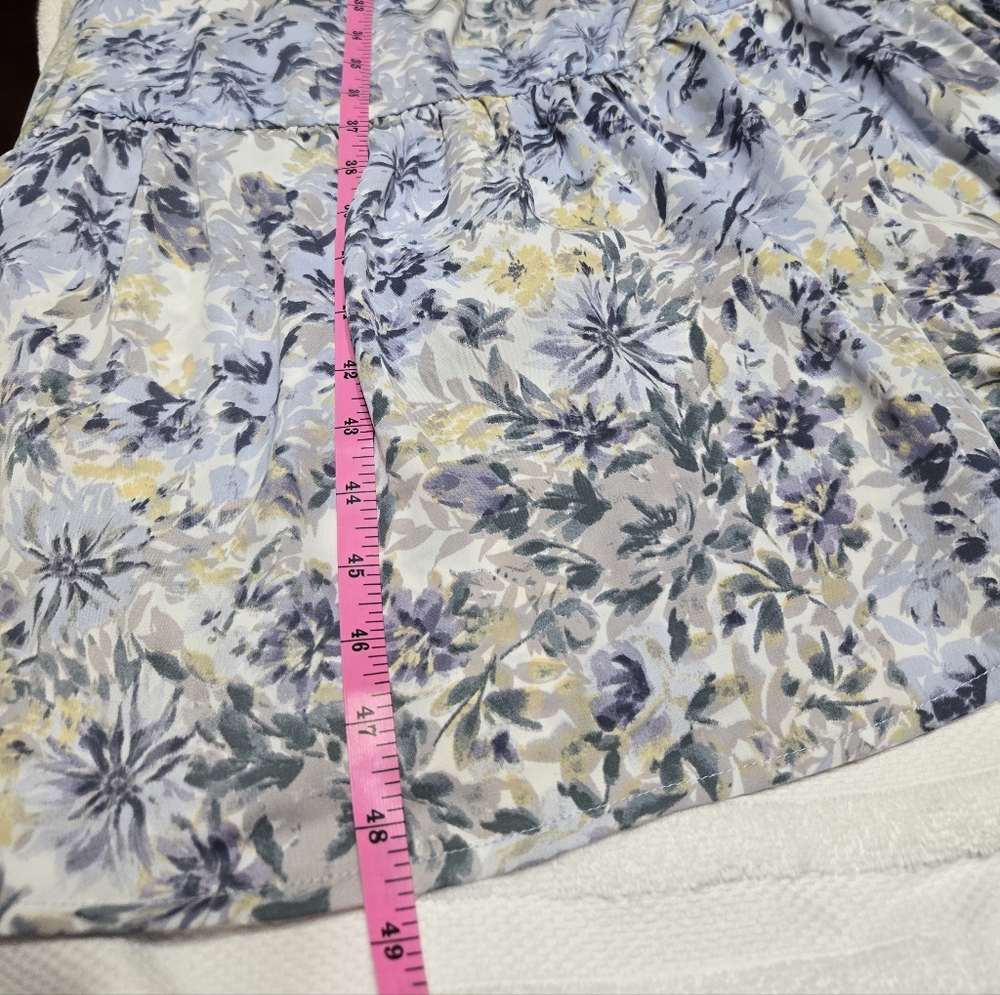 Floret Studio Blue Multi Floral Maxi Dress Size L - Picture 11 of 12